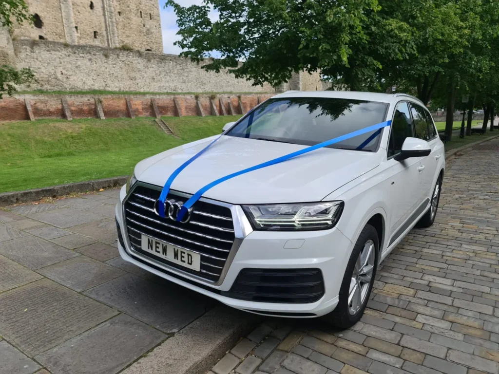 Audi Q7 Wedding Car decorated