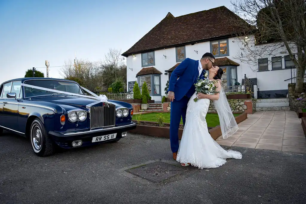 Bride & Groom Rolls Royce Wedding Car Hire in Medway Kent Special Events Hire Wedding Cars